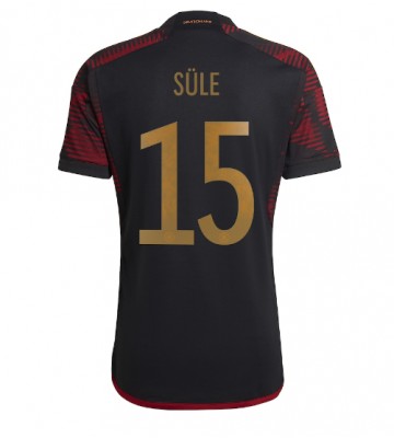 Niemcy Niklas Sule #15 Koszulka Wyjazdowych MŚ 2022 Krótki Rękaw